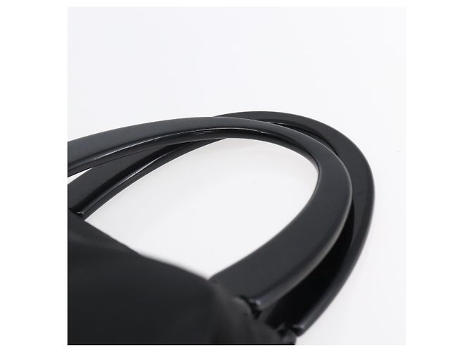 PRADA Borsa a mano in nylon nero Auth bs31162 - vista 8