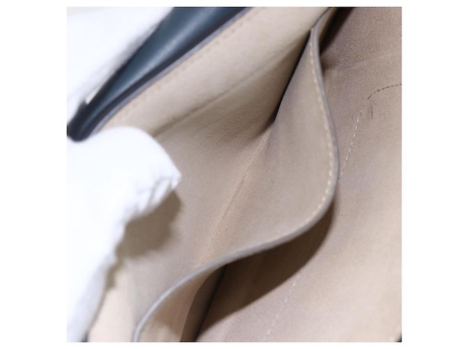 Chloé Borsa a Spalla Chloe Fay in Pelle Scamosciata Blu Oro Auth BA8055 D'oro - vista 20