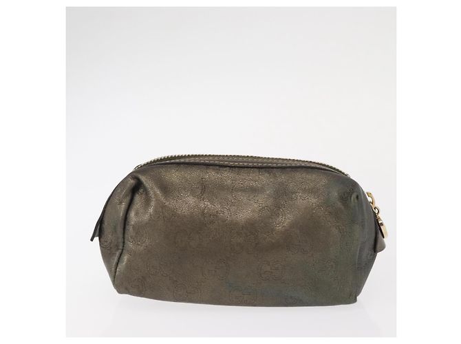 Pochette GG Canvas Gucci 3 pezzi Rosa Oro beige Auth bs30858 D'oro - vista 10