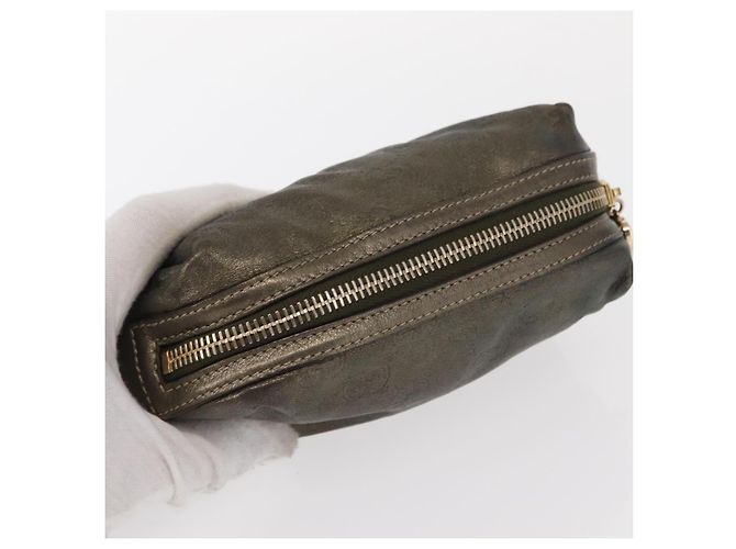 Pochette GG Canvas Gucci 3 pezzi Rosa Oro beige Auth bs30858 D'oro - vista 12