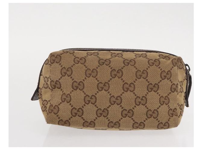 Pochette GG Canvas Gucci 3 pezzi Rosa Oro beige Auth bs30858 D'oro - vista 17