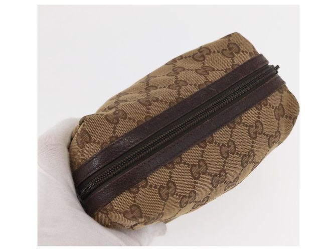 Pochette GG Canvas Gucci 3 pezzi Rosa Oro beige Auth bs30858 D'oro - vista 19