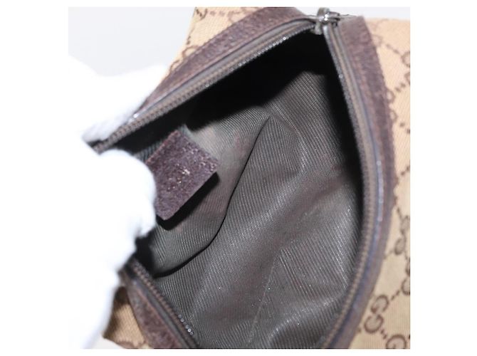 Pochette GG Canvas Gucci 3 pezzi Rosa Oro beige Auth bs30858 D'oro - vista 22
