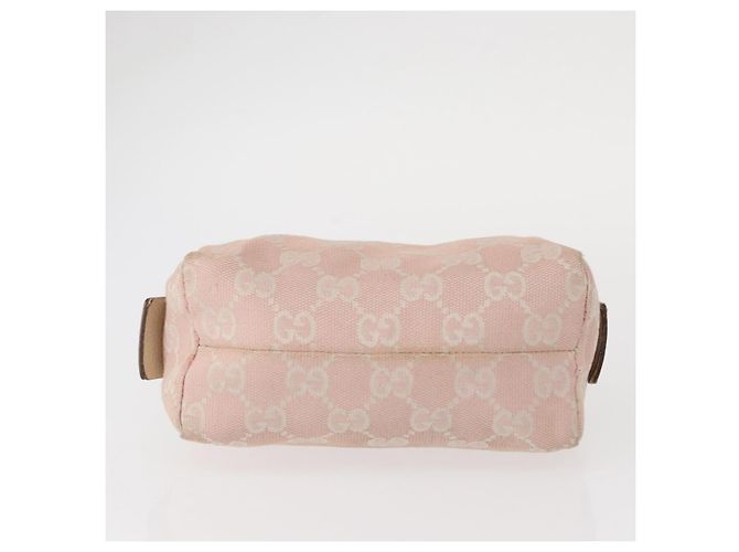 Pochette GG Canvas Gucci 3 pezzi Rosa Oro beige Auth bs30858 D'oro - vista 6