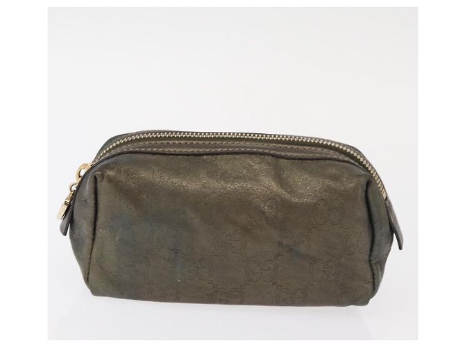 Pochette GG Canvas Gucci 3 pezzi Rosa Oro beige Auth bs30858 D'oro - vista 9