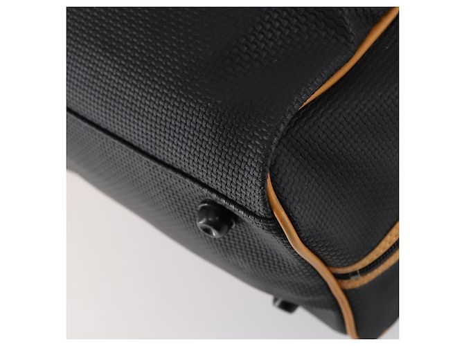 Saint Laurent Borsa Boston Cassandra in PVC nero marrone oro Auth ep11750 D'oro - vista 15