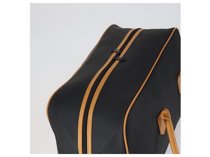 Saint Laurent Borsa Boston Cassandra in PVC nero marrone oro Auth ep11750 D'oro - vista 6