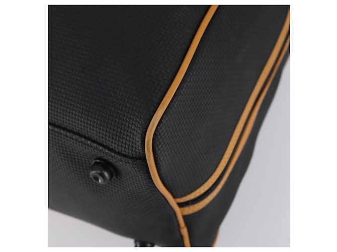Saint Laurent Borsa Boston Cassandra in PVC nero marrone oro Auth ep11750 D'oro - vista 9