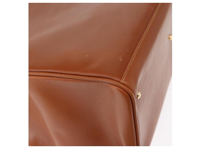 Borsa a mano in pelle GUCCI Bamboo 2 in 1 Marrone Oro 002 2855 03222 0 Auth 150280 - vista 17