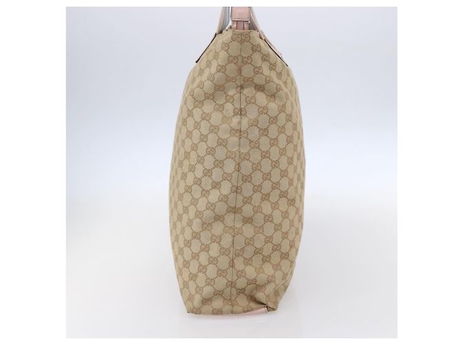 GUCCI GG Canvas Sherry Line Tote Bag Beige Gold 131233 Auth BA7975 Golden - Ansicht 3
