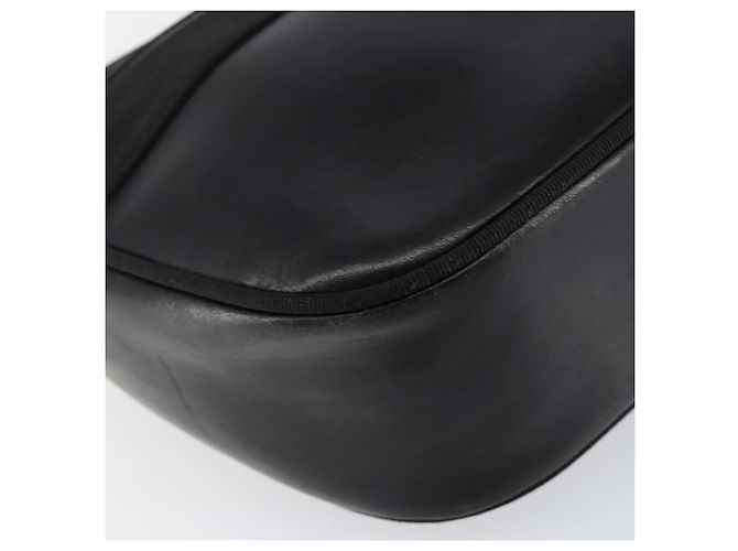 Borsa a Spalla Vala in Pelle Nera e Oro Salvatore Ferragamo Auth BA7671 Nero D'oro - vista 14