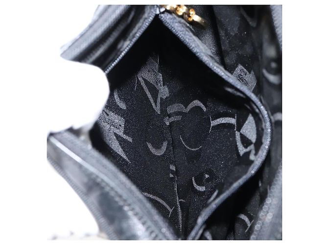 Borsa a Spalla Vala in Pelle Nera e Oro Salvatore Ferragamo Auth BA7671 Nero D'oro - vista 21