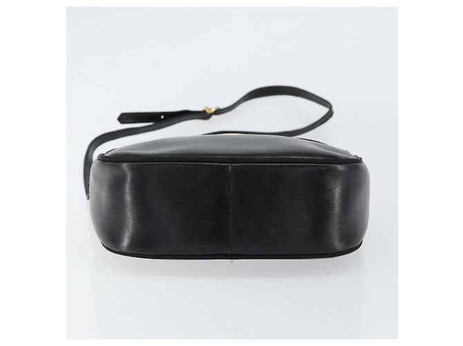 Borsa a Spalla Vala in Pelle Nera e Oro Salvatore Ferragamo Auth BA7671 Nero D'oro - vista 5