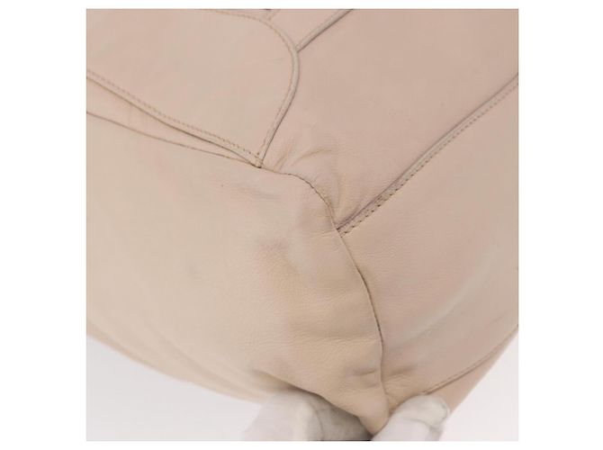 Prada Borsa a Spalla in Pelle Beige Argento Auth ka071 - vista 14