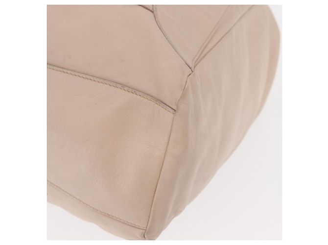 Prada Borsa a Spalla in Pelle Beige Argento Auth ka071 - vista 15