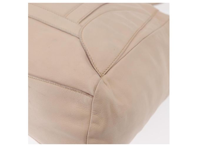 Prada Borsa a Spalla in Pelle Beige Argento Auth ka071 - vista 9