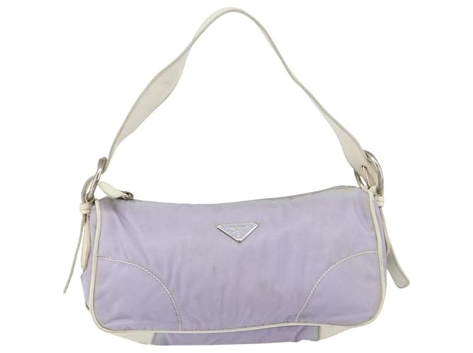 Borsa a Spalla PRADA in Nylon Viola Argento Auth BA7767 Porpora - vista 13