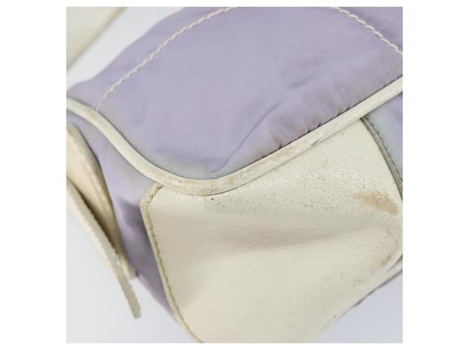 Borsa a Spalla PRADA in Nylon Viola Argento Auth BA7767 Porpora - vista 14