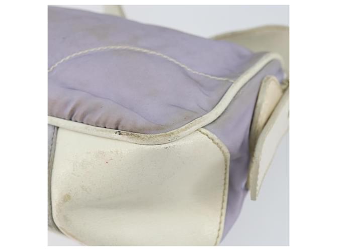 Borsa a Spalla PRADA in Nylon Viola Argento Auth BA7767 Porpora - vista 15
