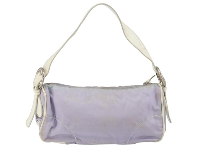 Borsa a Spalla PRADA in Nylon Viola Argento Auth BA7767 Porpora - vista 2