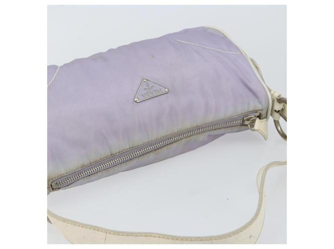 Borsa a Spalla PRADA in Nylon Viola Argento Auth BA7767 Porpora - vista 6