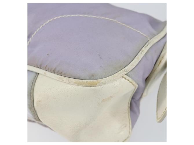 Borsa a Spalla PRADA in Nylon Viola Argento Auth BA7767 Porpora - vista 9