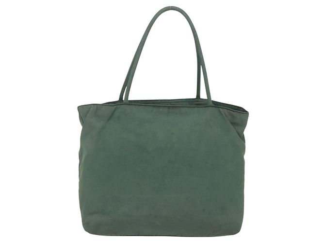 PRADA Tote Bag aus Nylon Khaki Silber authentisch bs31174 - Ansicht 2