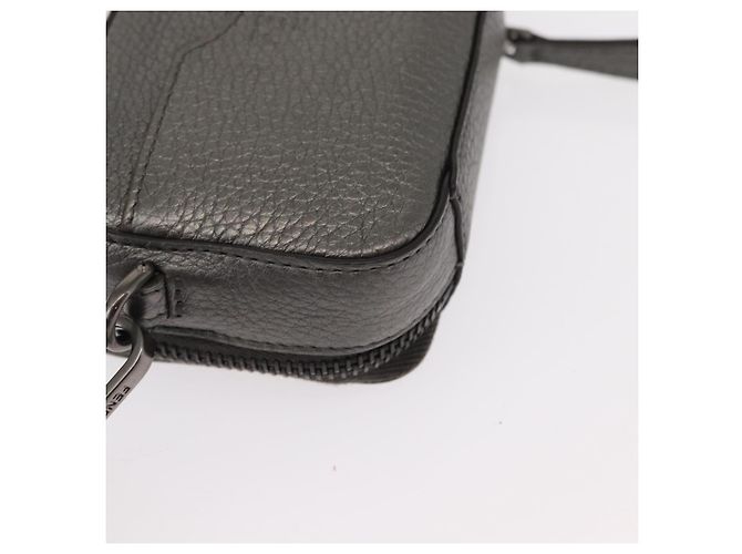 FENDI Schultertasche aus Leder Silber Authentisch bs30741 - Ansicht 16