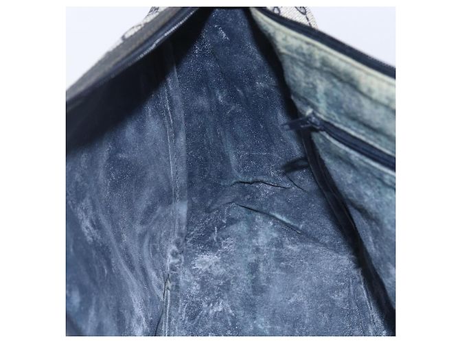 Borsa GUCCI GG Supreme Sherry Line PVC Blu Navy Oro 39 02 041 Auth 150740 D'oro - vista 21