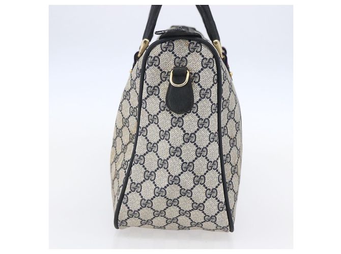 Borsa GUCCI GG Supreme Sherry Line PVC Blu Navy Oro 39 02 041 Auth 150740 D'oro - vista 4