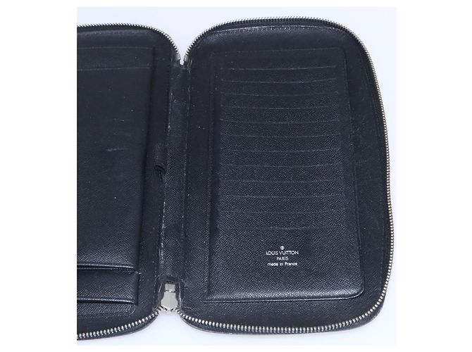Louis Vuitton Organizer Atholl Custodia da Viaggio Nera M63042 LV Auth bs31096 Nero - vista 21