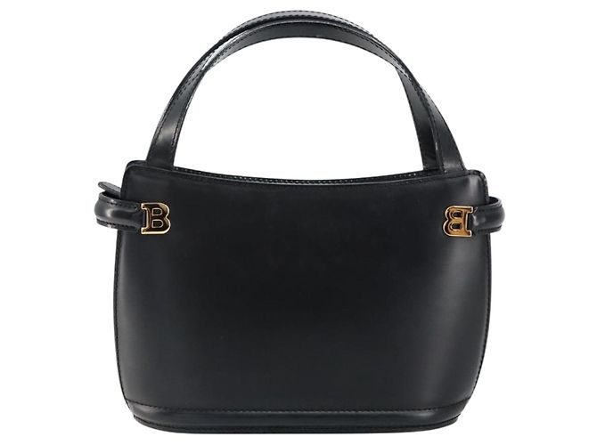 BALLY Borsa a mano in pelle nera e oro Auth gh1264 Nero D'oro - vista 13