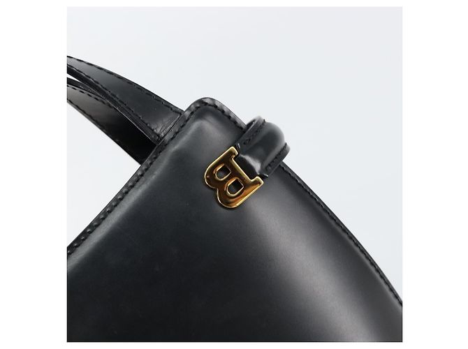 BALLY Borsa a mano in pelle nera e oro Auth gh1264 Nero D'oro - vista 18