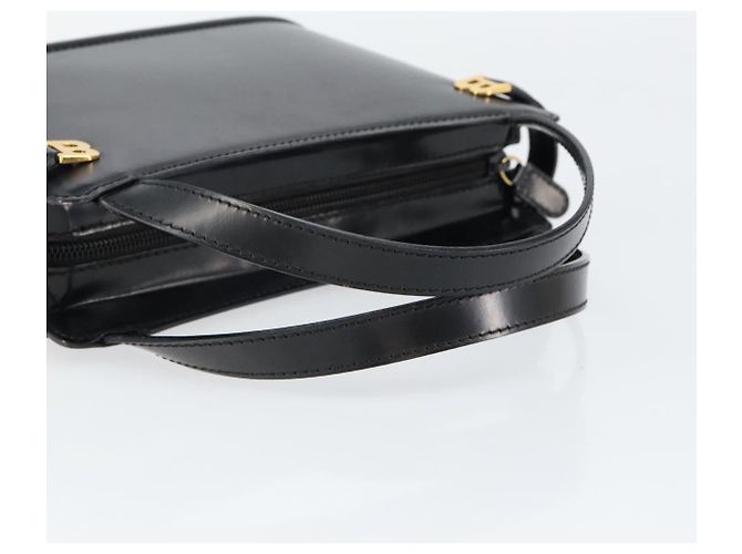 BALLY Borsa a mano in pelle nera e oro Auth gh1264 Nero D'oro - vista 7