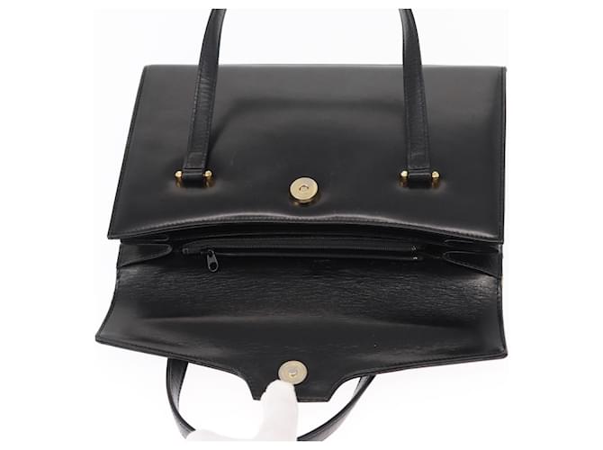 Borsa a mano GIVENCHY in pelle nera e oro Auth bs31048 Nero D'oro - vista 10