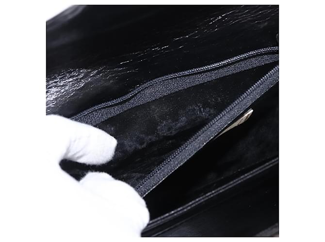 Borsa a mano GIVENCHY in pelle nera e oro Auth bs31048 Nero D'oro - vista 12