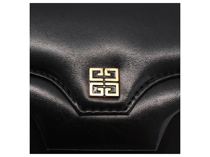 Borsa a mano GIVENCHY in pelle nera e oro Auth bs31048 Nero D'oro - vista 17