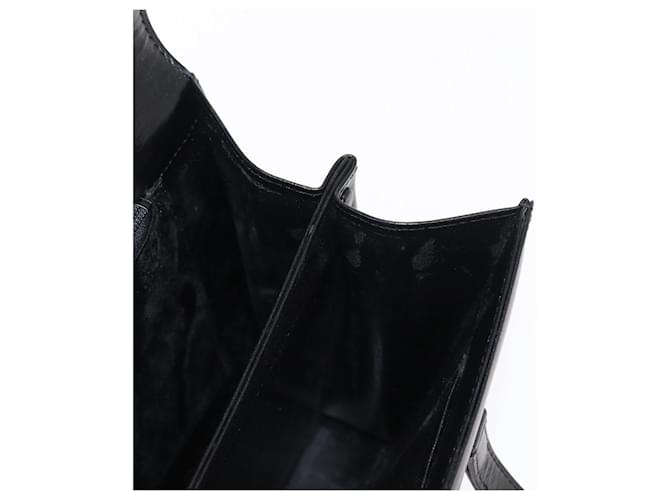 Borsa a mano GIVENCHY in pelle nera e oro Auth bs31048 Nero D'oro - vista 19