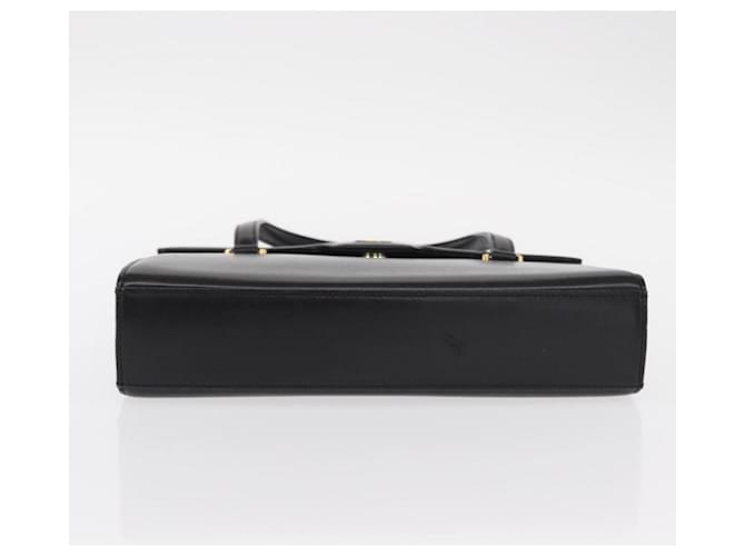 Borsa a mano GIVENCHY in pelle nera e oro Auth bs31048 Nero D'oro - vista 5
