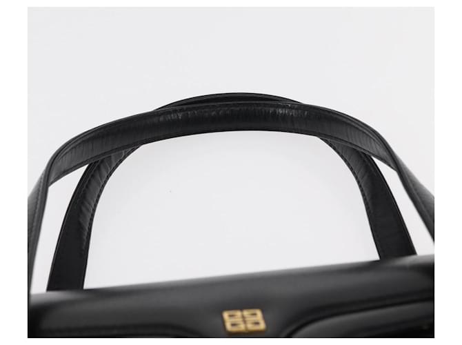 Borsa a mano GIVENCHY in pelle nera e oro Auth bs31048 Nero D'oro - vista 8