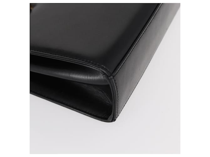Borsa a mano GIVENCHY in pelle nera e oro Auth bs31048 Nero D'oro - vista 9