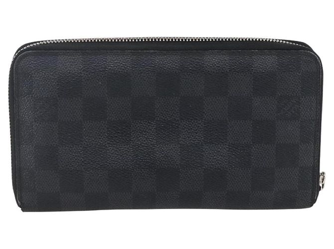 Lange Zippy Organizer Geldbörse Damier Graphite LOUIS VUITTON N63077 Authentisch bs31258 Damier ebene - Ansicht 2