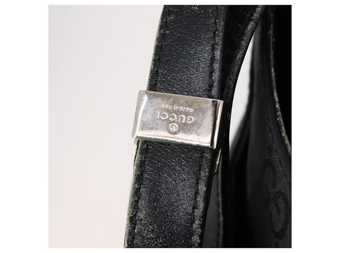Borsa a Spalla GG Canvas Gucci Nera Auth 147859 Nero - vista 17