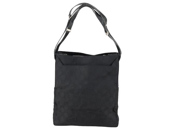 Borsa a Spalla GG Canvas Gucci Nera Auth 147859 Nero - vista 2