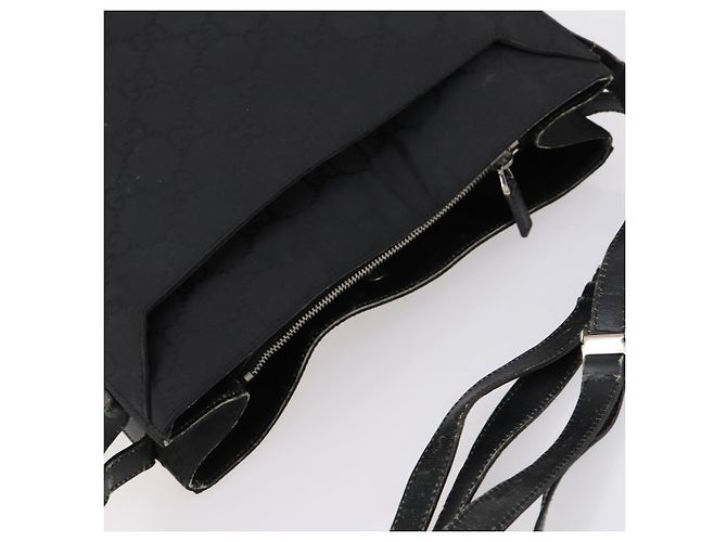 Borsa a Spalla GG Canvas Gucci Nera Auth 147859 Nero - vista 6