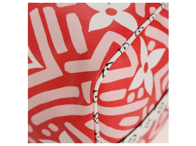 LOUIS VUITTON Borsa Keepall Bandoulière 45 Giant Crafty M45472 Auth LV 150912SM Rosso - vista 20