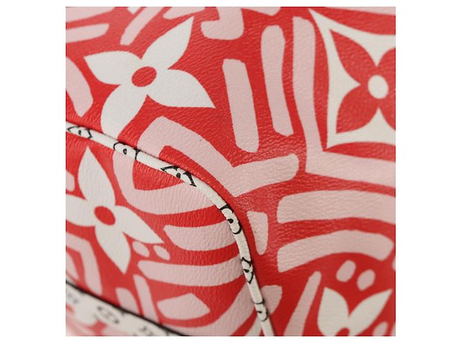 LOUIS VUITTON Borsa Keepall Bandoulière 45 Giant Crafty M45472 Auth LV 150912SM Rosso - vista 21