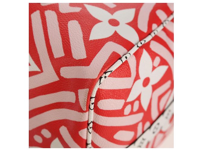 LOUIS VUITTON Borsa Keepall Bandoulière 45 Giant Crafty M45472 Auth LV 150912SM Rosso - vista 22