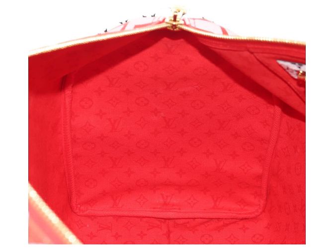 LOUIS VUITTON Borsa Keepall Bandoulière 45 Giant Crafty M45472 Auth LV 150912SM Rosso - vista 27