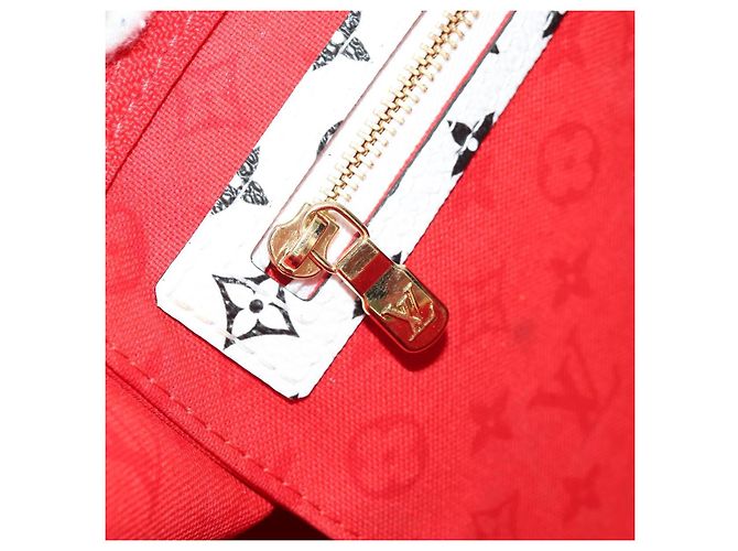 LOUIS VUITTON Borsa Keepall Bandoulière 45 Giant Crafty M45472 Auth LV 150912SM Rosso - vista 30